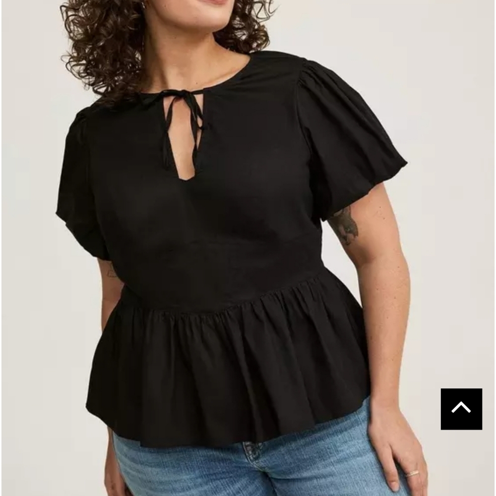 Like New Torrid 2x Peplum Sweetheart Top - Picture 1 of 5
